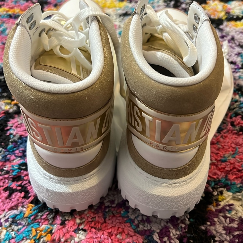 NEW Gold Dior High-Tops - Picture 3 of 4